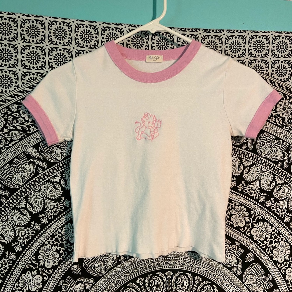 Pink devil shirt